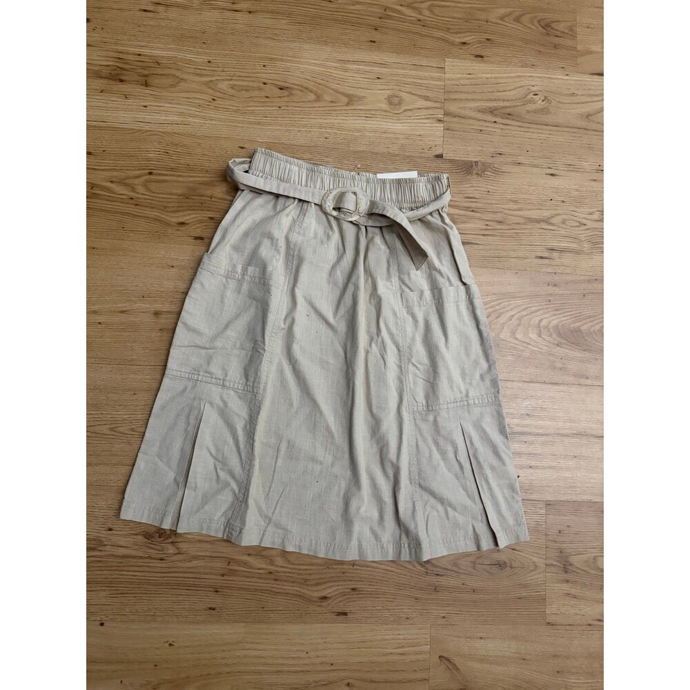 Deja Bleu Linen Blend Skirt